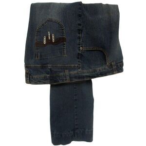 Evil Gemelli Boot Cut Jeans 20W PLUS Embroidered Pockets Cotton Stretch